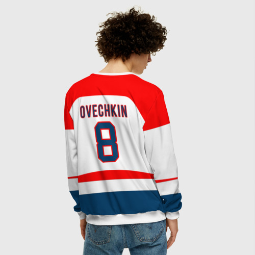 Мужской свитшот 3D Ovechkin Washington Capitals White, цвет белый - фото 4