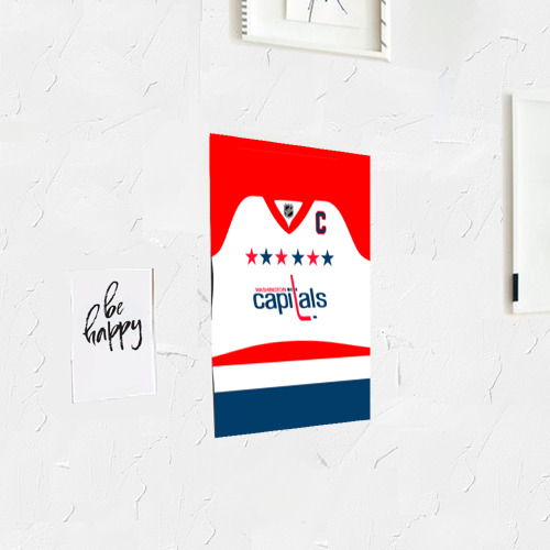 Постер Ovechkin Washington Capitals White - фото 3