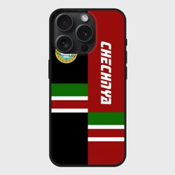 Чехол силиконовый для Apple iPhone 15 Pro Мax матовый Чечня