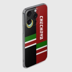 Чехол для iPhone 15 Pro силиконовый с защитой камеры Чечня - фото 2