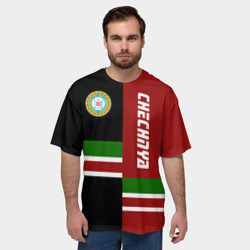 Мужская футболка oversize 3D Чечня - фото 2