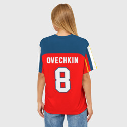 Женская футболка oversize 3D Овечкин Сборная России по хоккею - фото 2