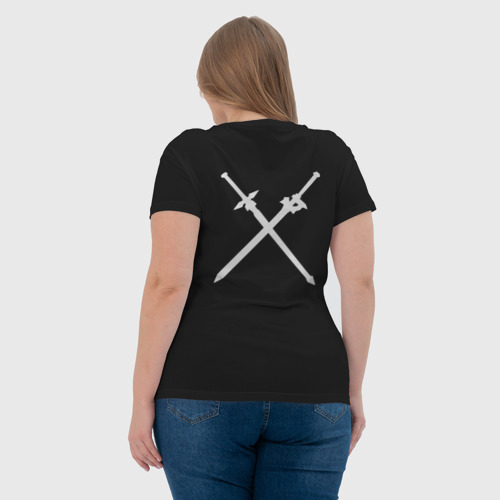 Женская футболка хлопок Sword Art Online, цвет черный - фото 7