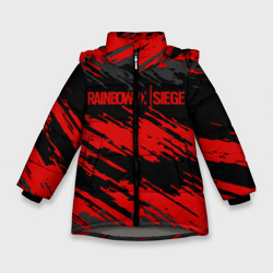 Зимняя куртка для девочек 3D RAINBOW SIX SIEGE | РАДУГА 6 ОСАДА | R6S