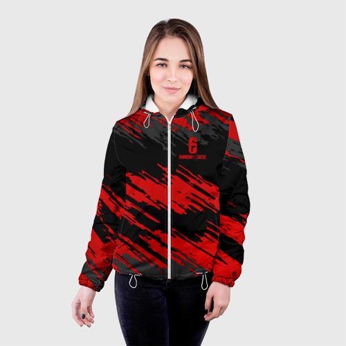 Женская куртка 3D RAINBOW SIX SIEGE | РАДУГА 6 ОСАДА | R6S, цвет белый - фото 3