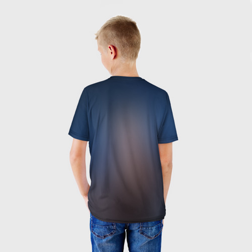 Детская футболка 3D с принтом Listen, вид сзади #2