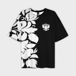 Мужская футболка oversize 3D Russia Black&White Style