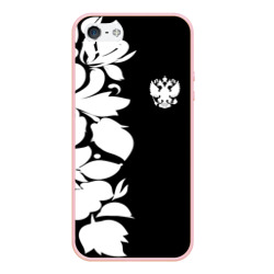 Чехол для iPhone 5/5S матовый Russia Black&White Style