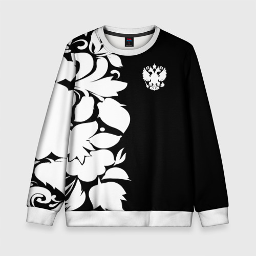 Детский свитшот 3D Russia Black&White Style, цвет 3D печать