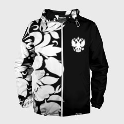 Мужская ветровка 3D Russia Black&White Style