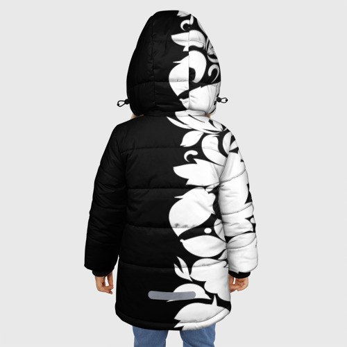 Зимняя куртка для девочек 3D Russia Black&White Style, цвет черный - фото 4
