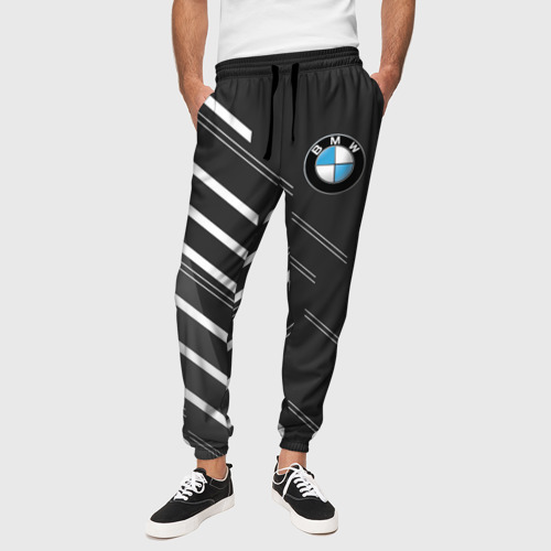 Мужские брюки 3D BMW SPORT     , цвет 3D печать - фото 4