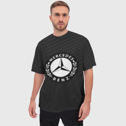 Мужская футболка oversize 3D Mercedes sport - фото 2