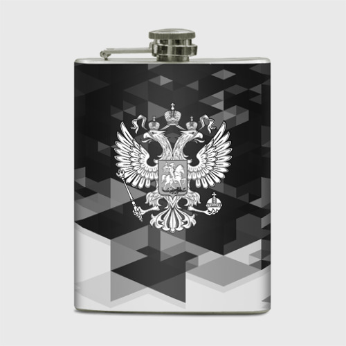 Фляга Russia Black&White Abstract 