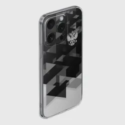 Чехол для iPhone 15 Pro Max силиконовый с защитой камеры Герб РФ - фото 2