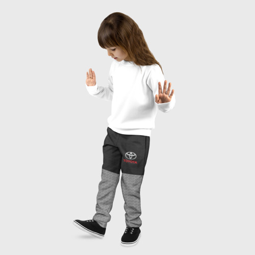 Детские брюки 3D TOYOTA SPORT     , цвет 3D печать - фото 3
