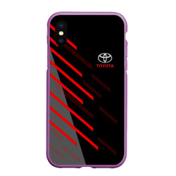 Чехол для iPhone XS Max матовый Toyota Тойота