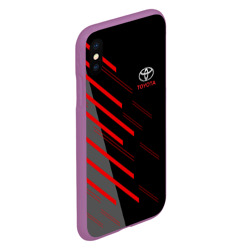 Чехол для iPhone XS Max матовый Toyota Тойота - фото 2