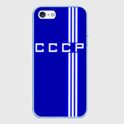 Чехол для iPhone 5/5S матовый Форма сборной СССР-1