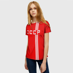 Женская футболка 3D Форма сборной СССР-2 - фото 2