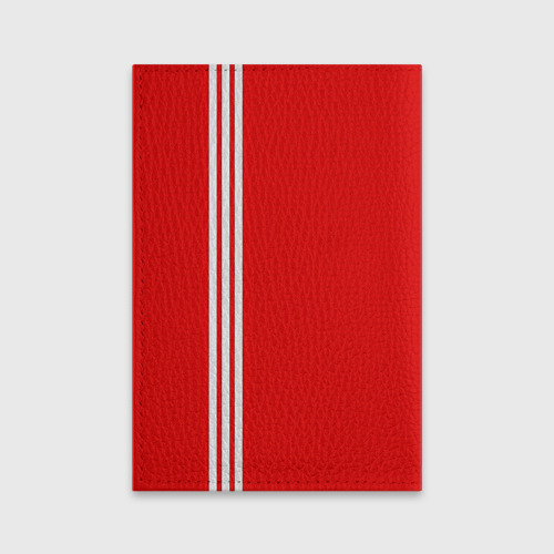 Обложка для паспорта матовая кожа Форма сборной СССР-2, цвет красный - фото 2