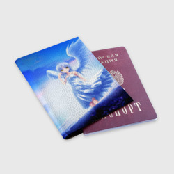 Обложка для паспорта матовая кожа Аниме ангел - фото 2