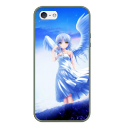Чехол для iPhone 5/5S матовый Аниме ангел