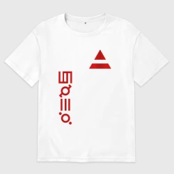 Женская футболка хлопок Oversize 30 Seconds to Mars