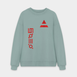 Мужской свитшот oversize без начеса хлопок 30 Seconds to Mars