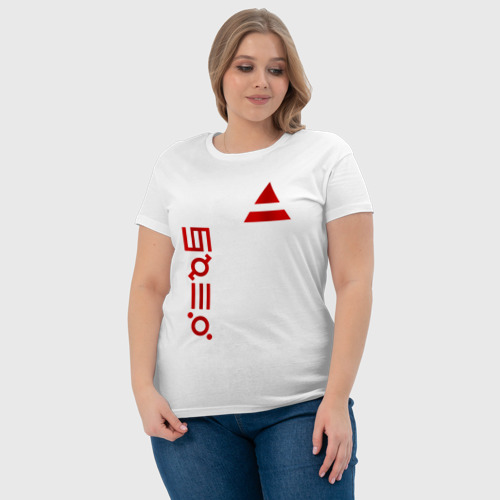 Женская футболка хлопок 30 Seconds to Mars, цвет белый - фото 6