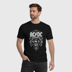 Мужская футболка хлопок AC/DC run for your life - фото 2