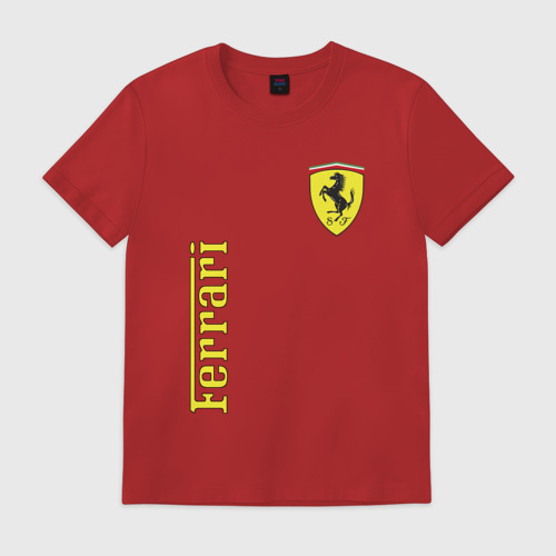 Мужская футболка хлопок Ferrari Фото 01 Мужская футболка хлопок Ferrari Фото 01