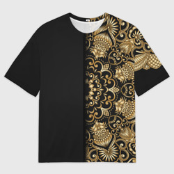 Женская футболка oversize 3D Искусство Мандала