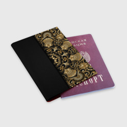 Обложка для паспорта матовая кожа Искусство Мандала - фото 2