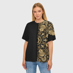 Женская футболка oversize 3D Искусство Мандала - фото 2