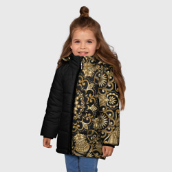 Зимняя куртка для девочек 3D Искусство Мандала - фото 2