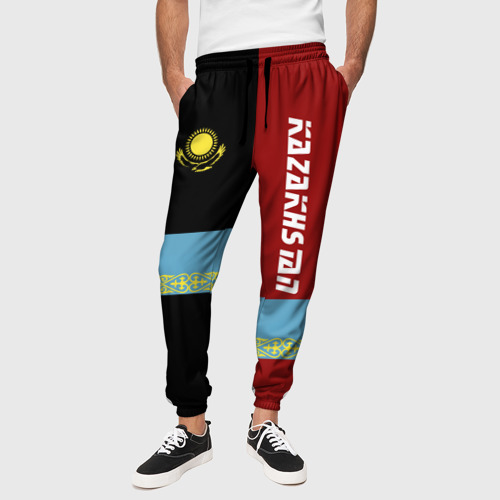Мужские брюки 3D Kazakhstan, цвет 3D печать - фото 4
