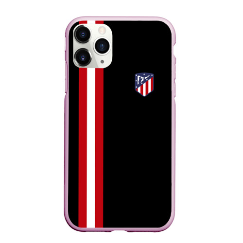 Чехол для iPhone 11 Pro матовый Atletico Madrid Line Edition, цвет розовый