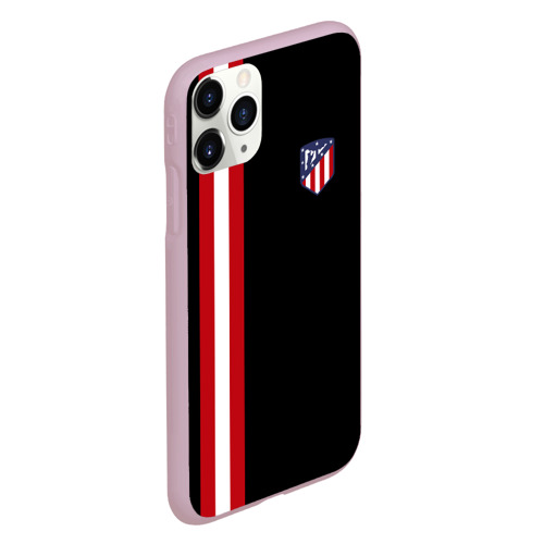 Чехол для iPhone 11 Pro матовый Atletico Madrid Line Edition, цвет розовый - фото 3