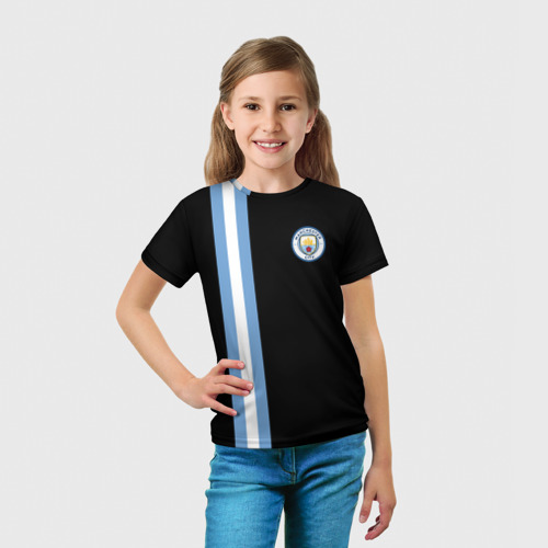 Детская футболка 3D Манчестер Сити, цвет 3D печать - фото 5