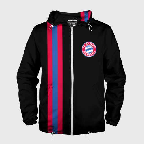 Мужская ветровка 3D Bayern Munchen FC Фото 01 Мужская ветровка 3D Bayern Munchen FC Фото 01