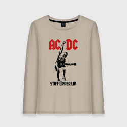 Женский лонгслив хлопок AC/DC stiff upper lip