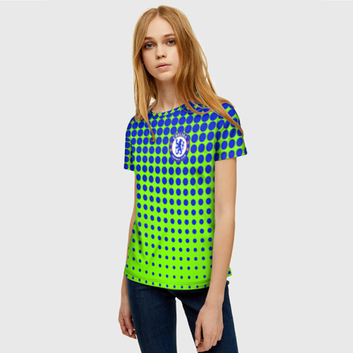 Женская футболка 3D Chelsea, цвет 3D печать - фото 3
