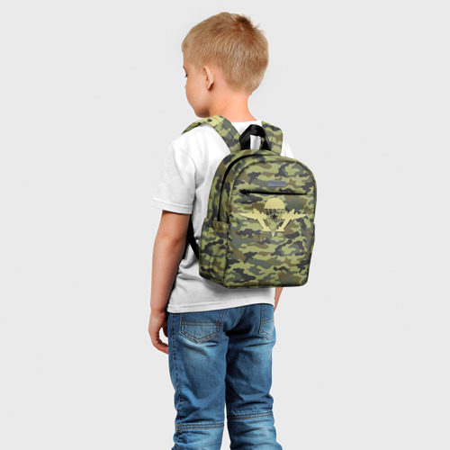 Детский рюкзак 3D с принтом ВДВ Никто кроме нас, фото на моделе #1