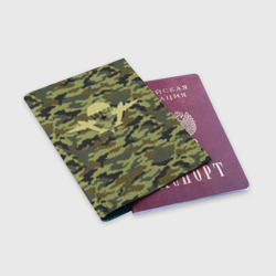 Обложка для паспорта матовая кожа ВДВ. Никто кроме нас - фото 2