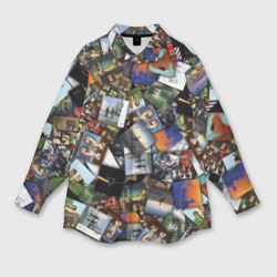 Мужская рубашка oversize 3D Pink Floyd. Дискография