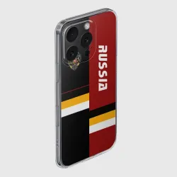Чехол для iPhone 16 Pro силиконовый с защитой камеры Russia Империя - фото 2