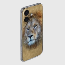 Чехол для iPhone 16 силиконовый с защитой камеры Лев - фото 2