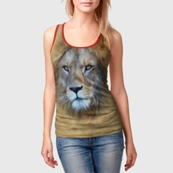 Женская майка 3D Лев - фото 2