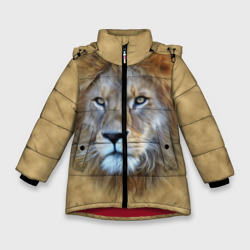 Зимняя куртка для девочек 3D Лев